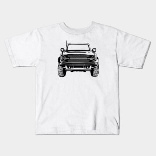 Bronco Badlands Sketch Art Kids T-Shirt